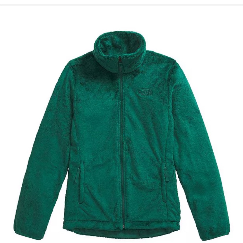 The North Face Green Teddy Jacket Plush Fleece High Collar